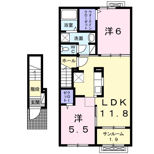 Floor plan for room B203