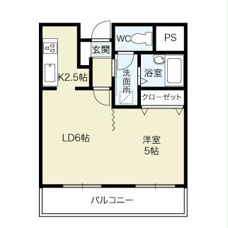 Floor plan for room 205