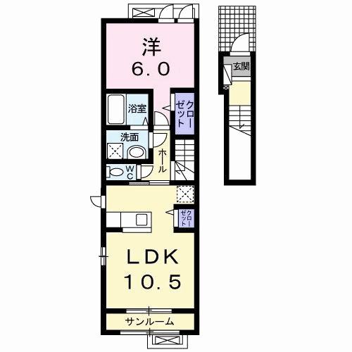 Floor plan for room 202