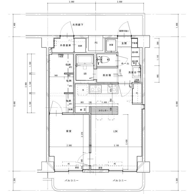 Floor plan for room 108