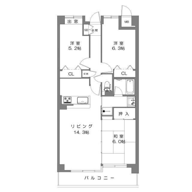 Floor plan for room 1402