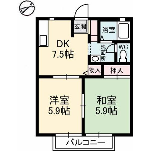Floor plan for room 102