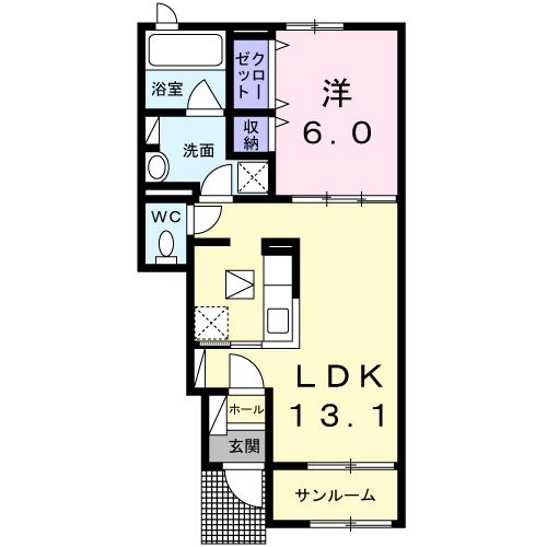Floor plan for room 104