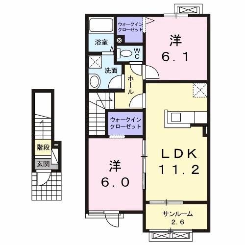 Floor plan for room 203