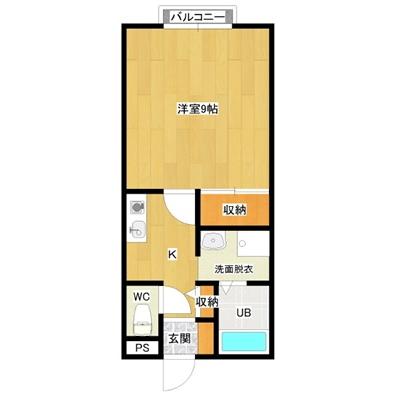 Floor plan for room 101