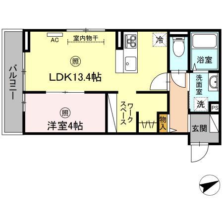Floor plan for room 302