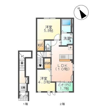 Floor plan for room 202