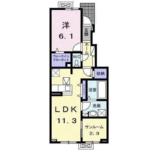 Floor plan for room 103
