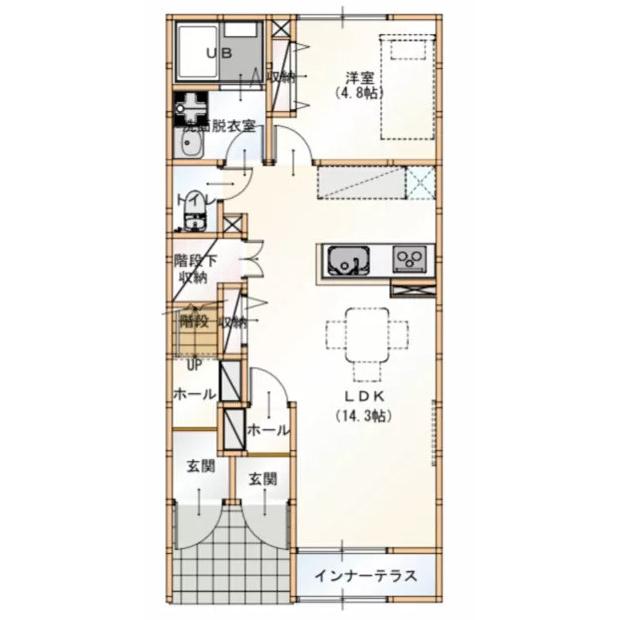 Floor plan for room 103