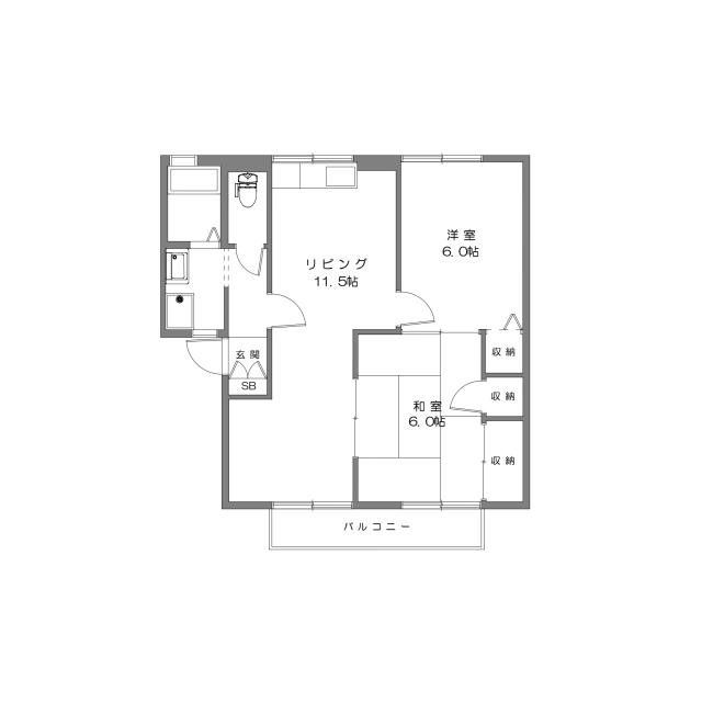 Floor plan for room 202
