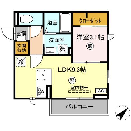 Floor plan for room 305