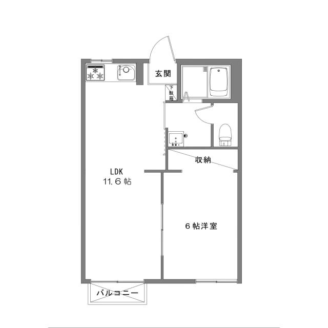 Floor plan for room 103