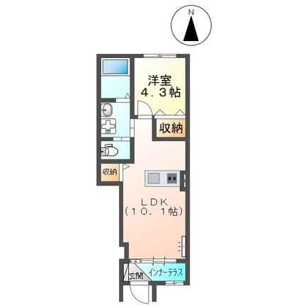 Floor plan for room 102