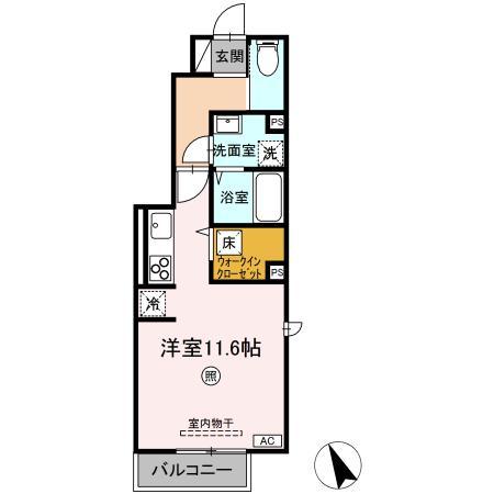 Floor plan for room 101